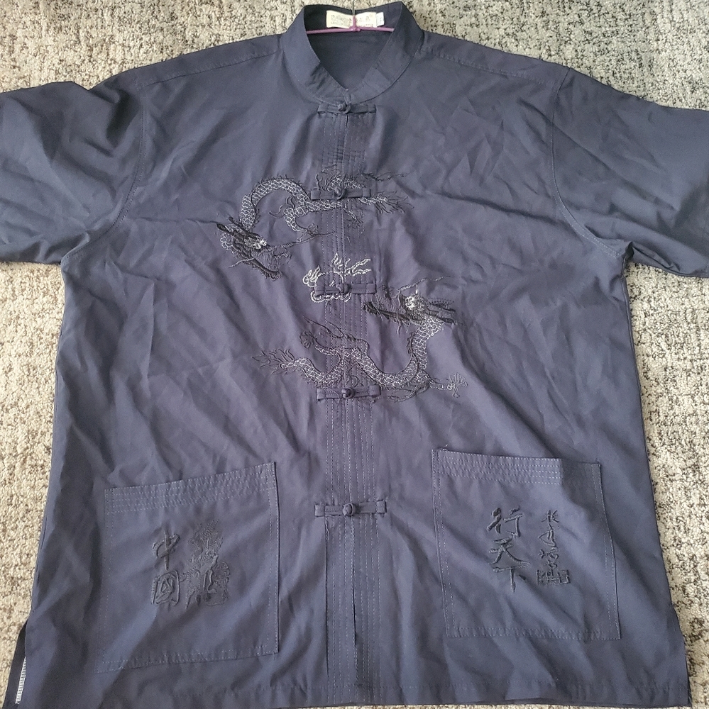 Men's Chinese Asian Style Kung Fu Martial Arts Shirt